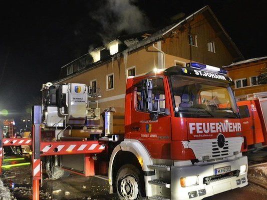 Beim Einsatz in Grünbach am Schneeberg Beim Einsatz in Grünbach am Schneeberg