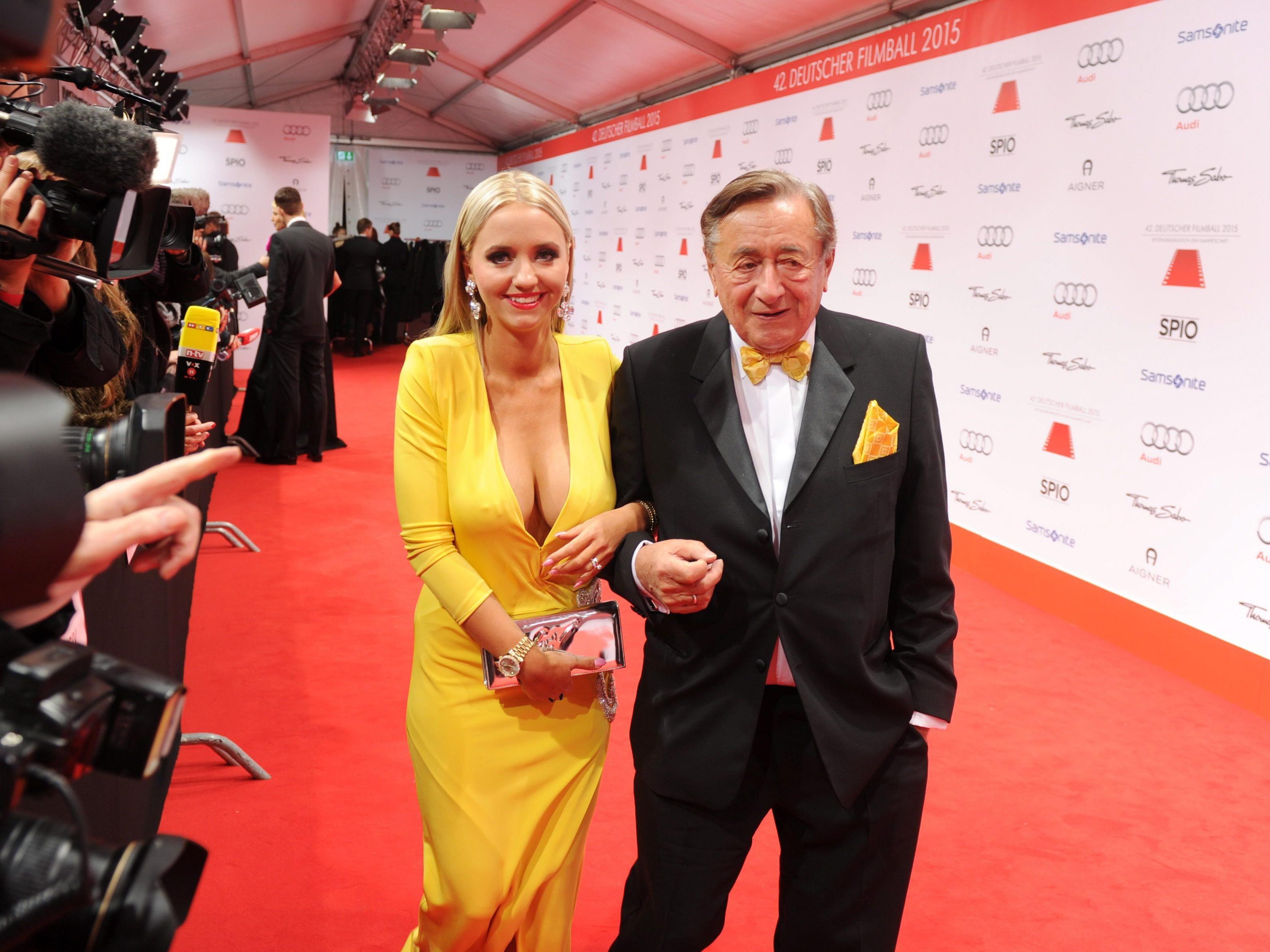 Richard Lugner und Frau Cathy beim deutschen Filmball.