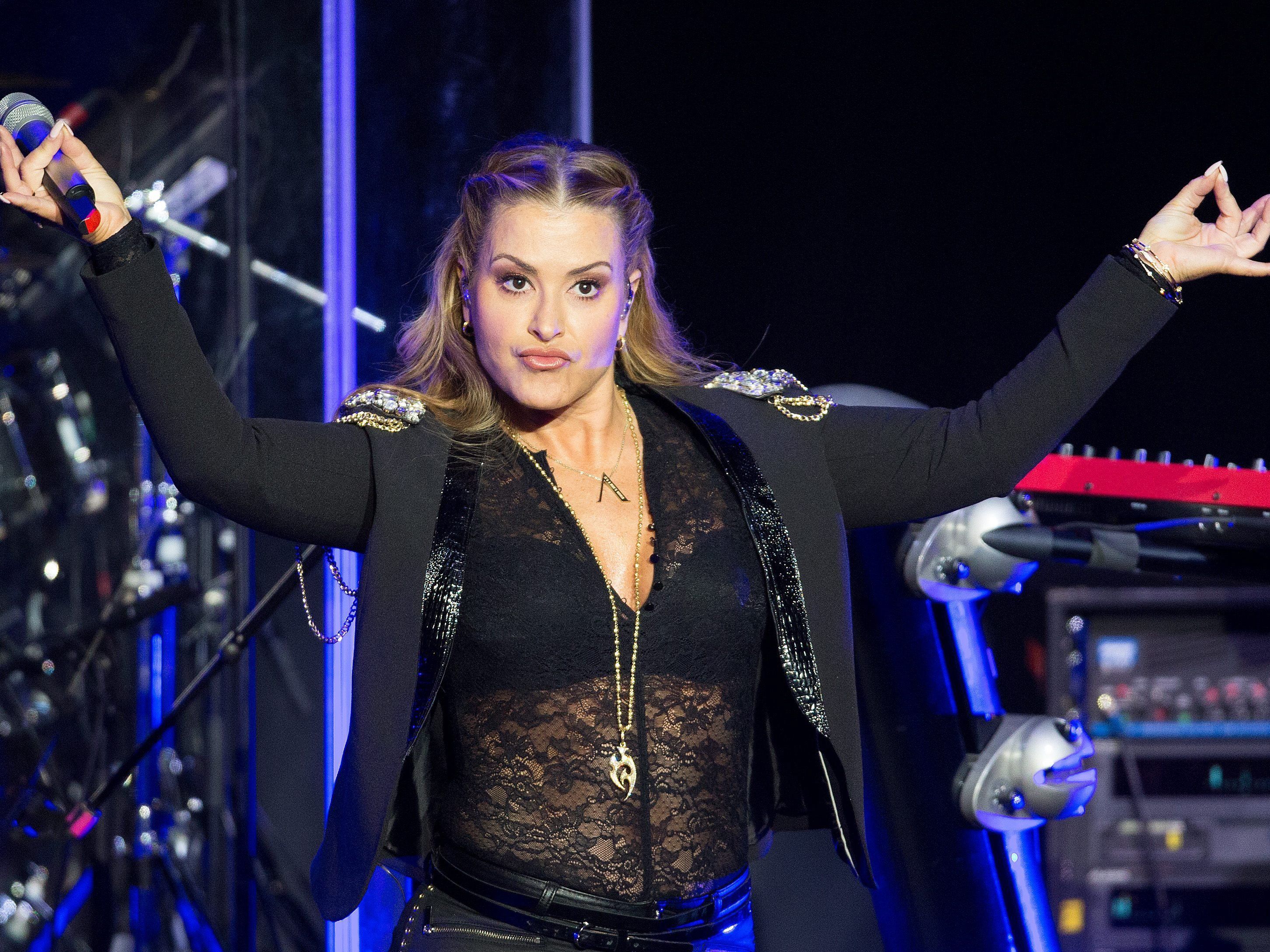 Anastacia bei ihrem Konzert in der Wiener Stadthalle