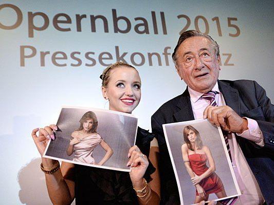 Spatzi und Lugner präsentierten Opernball-Stargast Elisabetta "Cardinalis"