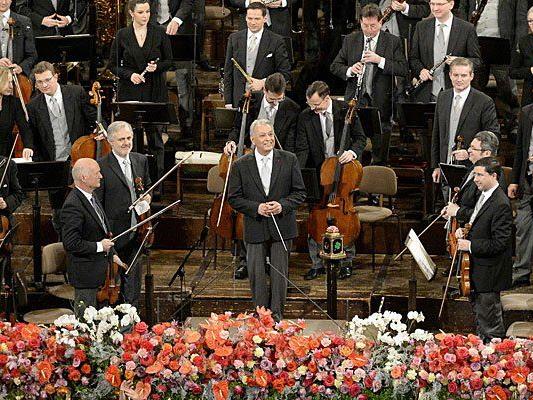 Begeisterter Applaus für Zubin Mehta und die Wiener Philharmoniker nach dem Neujahrskonzert