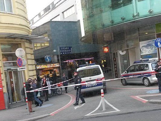Beim Einsatz der Polizei am Rennweg Beim Einsatz der Polizei am Rennweg