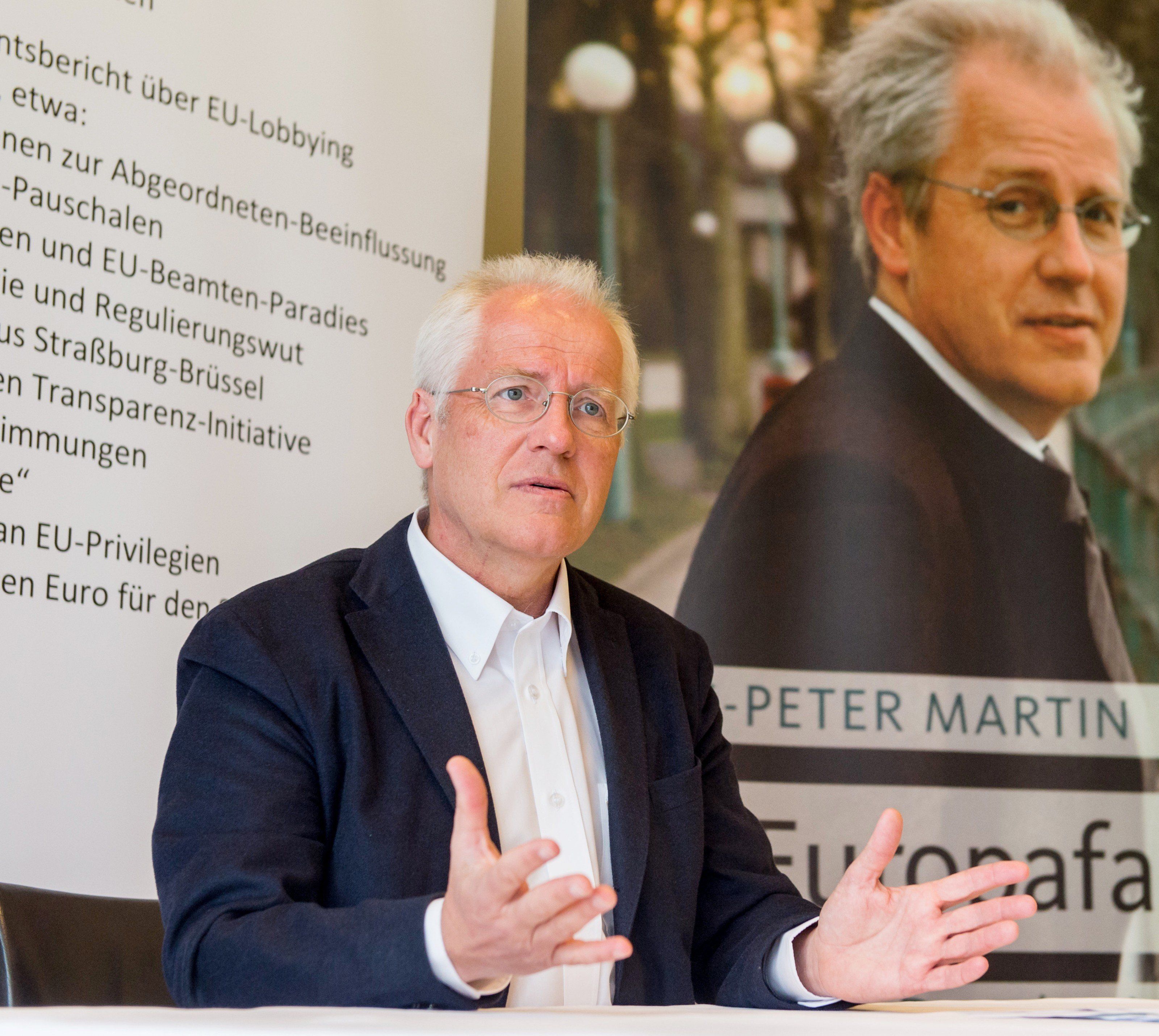 Hans-Peter Martin ortet hinter der Anzeige politische Willkür. Hans-Peter Martin ortet hinter der Anzeige politische Willkür.