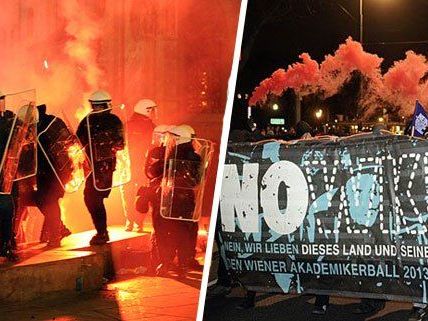 Akademikerball: Polizei verdächtigt NOWKR als kriminelle Organisation Akademikerball: Polizei verdächtigt NOWKR als kriminelle Organisation