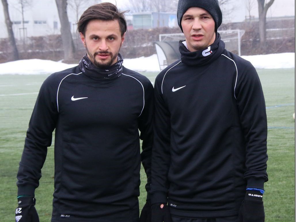Edin Ibrahimovic (l.) und Adnan Secerovic sind bei Austria Lustenau auf Probe. Edin Ibrahimovic (l.) und Adnan Secerovic sind bei Austria Lustenau auf Probe.