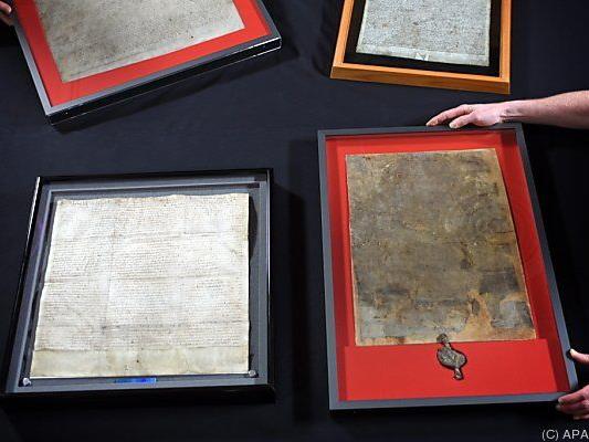 Vier Teile der Magna Carta