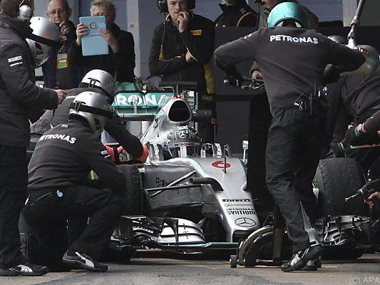 Rosberg als Rundensammler bei Testfahrten