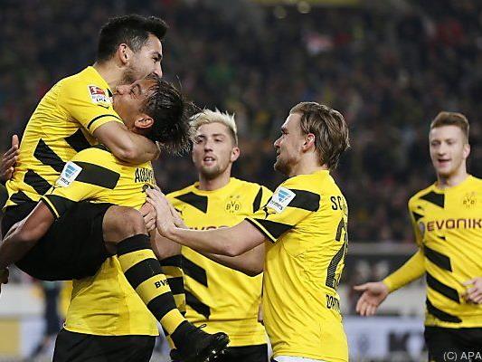 Die Dortmunder mit drittem Sieg in Folge