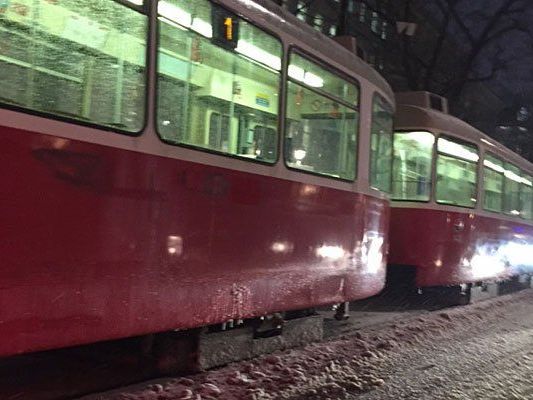 Die Straßenbahnen am Ring konnten nicht regulär verkehren Die Straßenbahnen am Ring konnten nicht regulär verkehren