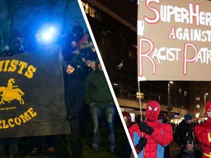 Pegida-Demonstration und Gegendemonstration finden am 2. Februar in Wien statt Pegida-Demonstration und Gegendemonstration finden am 2. Februar in Wien statt
