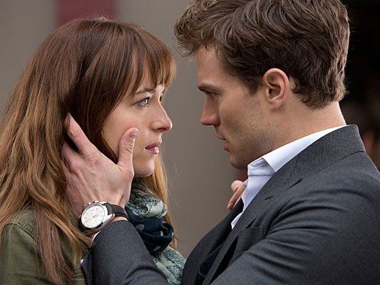 Dakota Johnson und Jamie Dornan in "Fifty Shades of Grey"