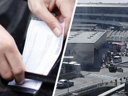Ein Falschparker am Wiener Flughafen reagierte ungehalten auf einen Strafzettel