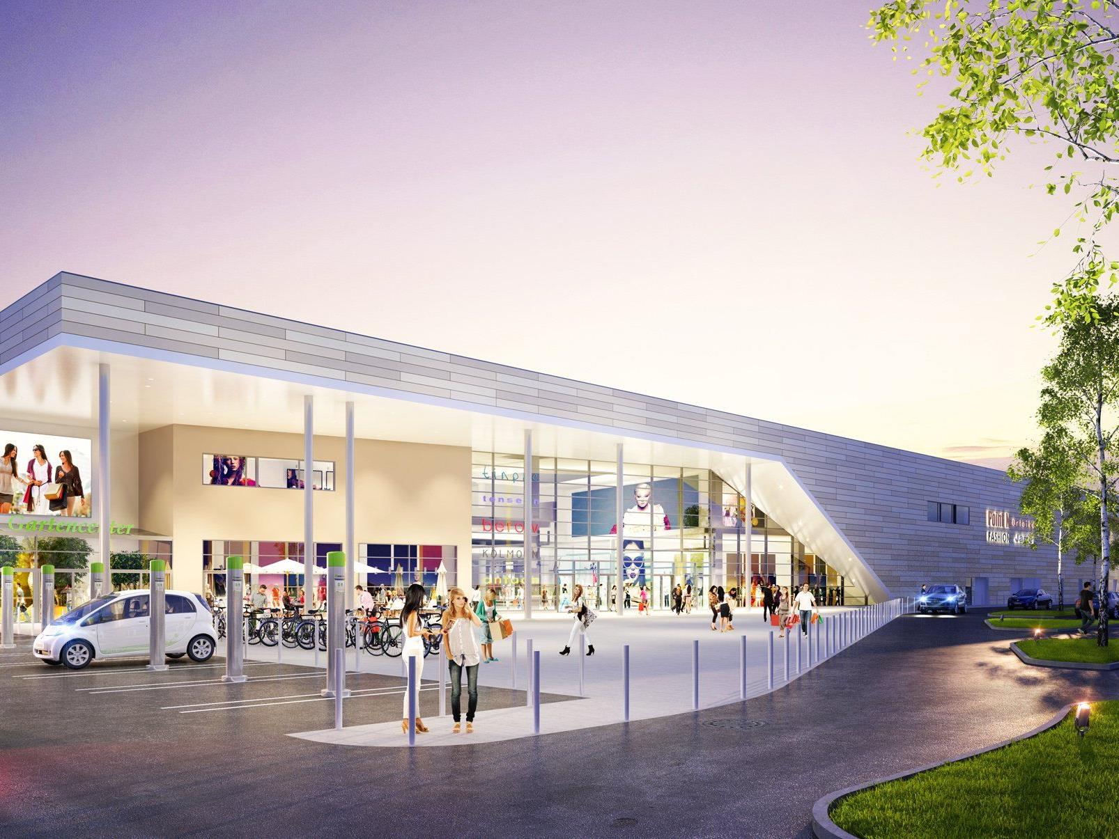 So soll das neue Huma-Einkaufszentrum in Wien-Simmering künftig aussehen.