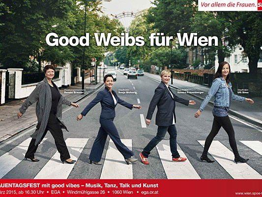 Das "Good Weibs"-Plakat sorgte für unterschiedliche Reaktionen