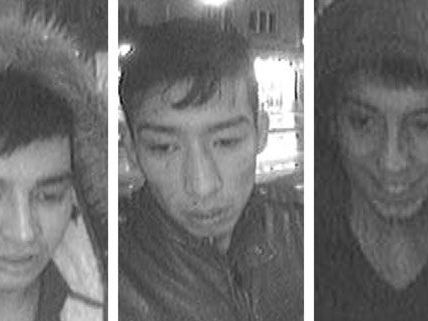 Diese Männer werden von der Polizei gesucht. Diese Männer werden von der Polizei gesucht.