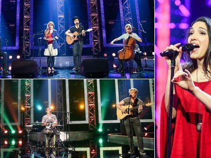 Dawa, Folkshilfe und Celina Ann haben es unter die sechs Finalisten geschafft. Dawa, Folkshilfe und Celina Ann haben es unter die sechs Finalisten geschafft.