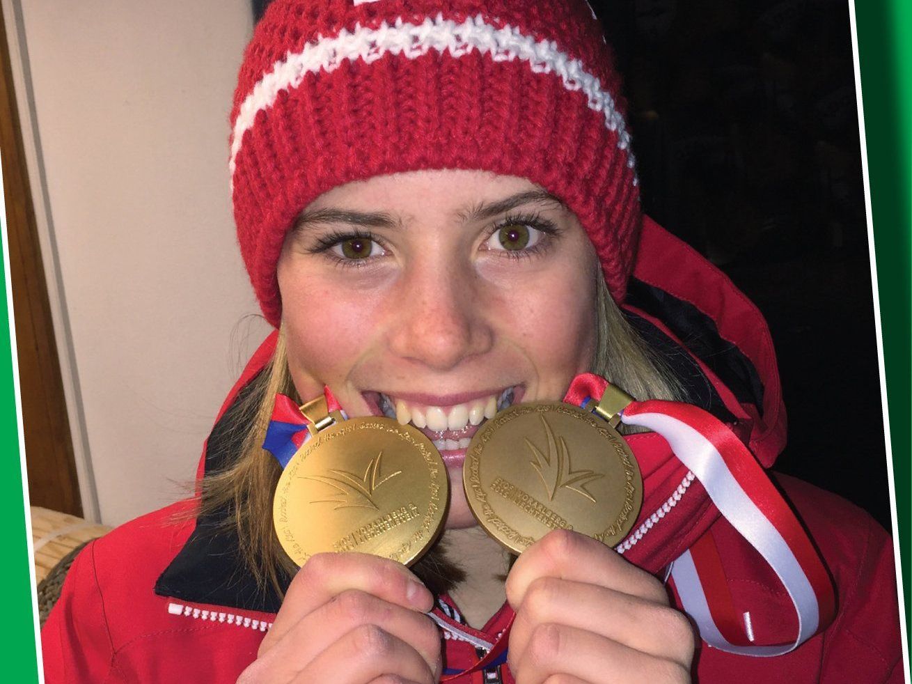 Großer Bahnhof für Jugend-Olympiasiegerin Katharina Liensberger. Großer Bahnhof für Jugend-Olympiasiegerin Katharina Liensberger.