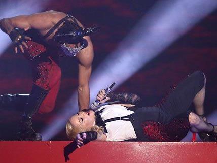 Madonna ließ sich durch ihren Sturz nicht aus der Ruhe bringen.