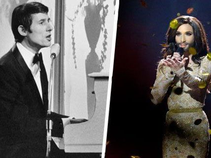 Udo Jürgens und Conchita Wurst haben für Österreich den Song Contest gewonnen.