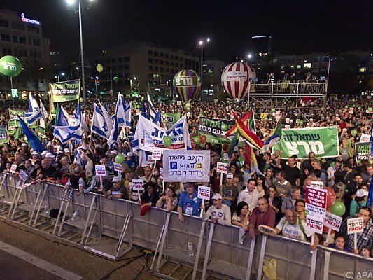Protest gegen Politik von Regierungschef Netanyahu