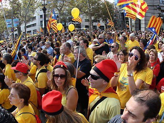 Viele Katalanen wollen von Spanien unabhängig sein