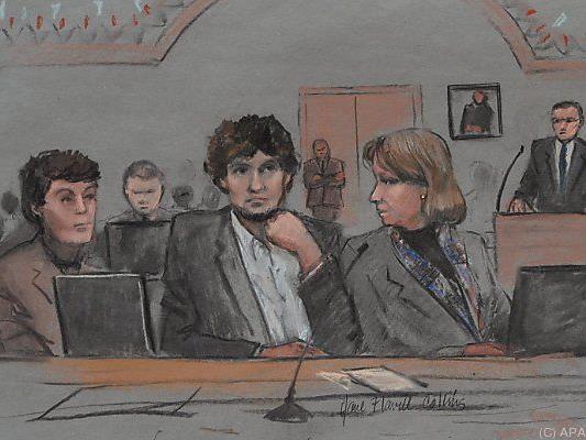 Gerichtszeichnung von Dzhokhar Tsarnaev