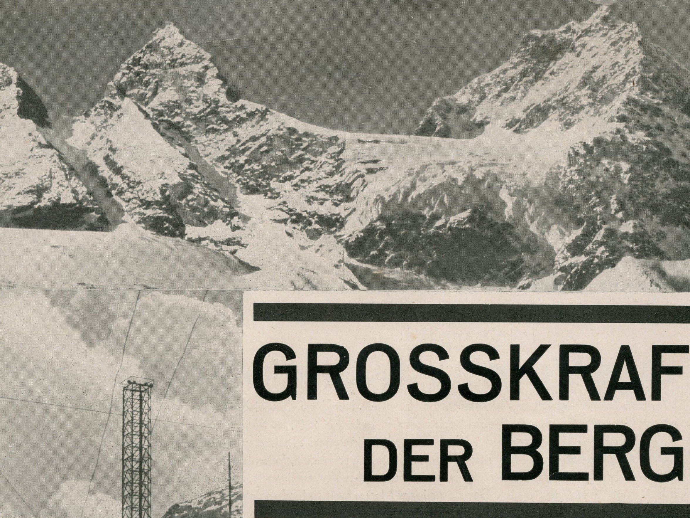 Offizielles Filmplakat zu „Großkraft der Berge“ aus dem Jahr 1931. Offizielles Filmplakat zu „Großkraft der Berge“ aus dem Jahr 1931.
