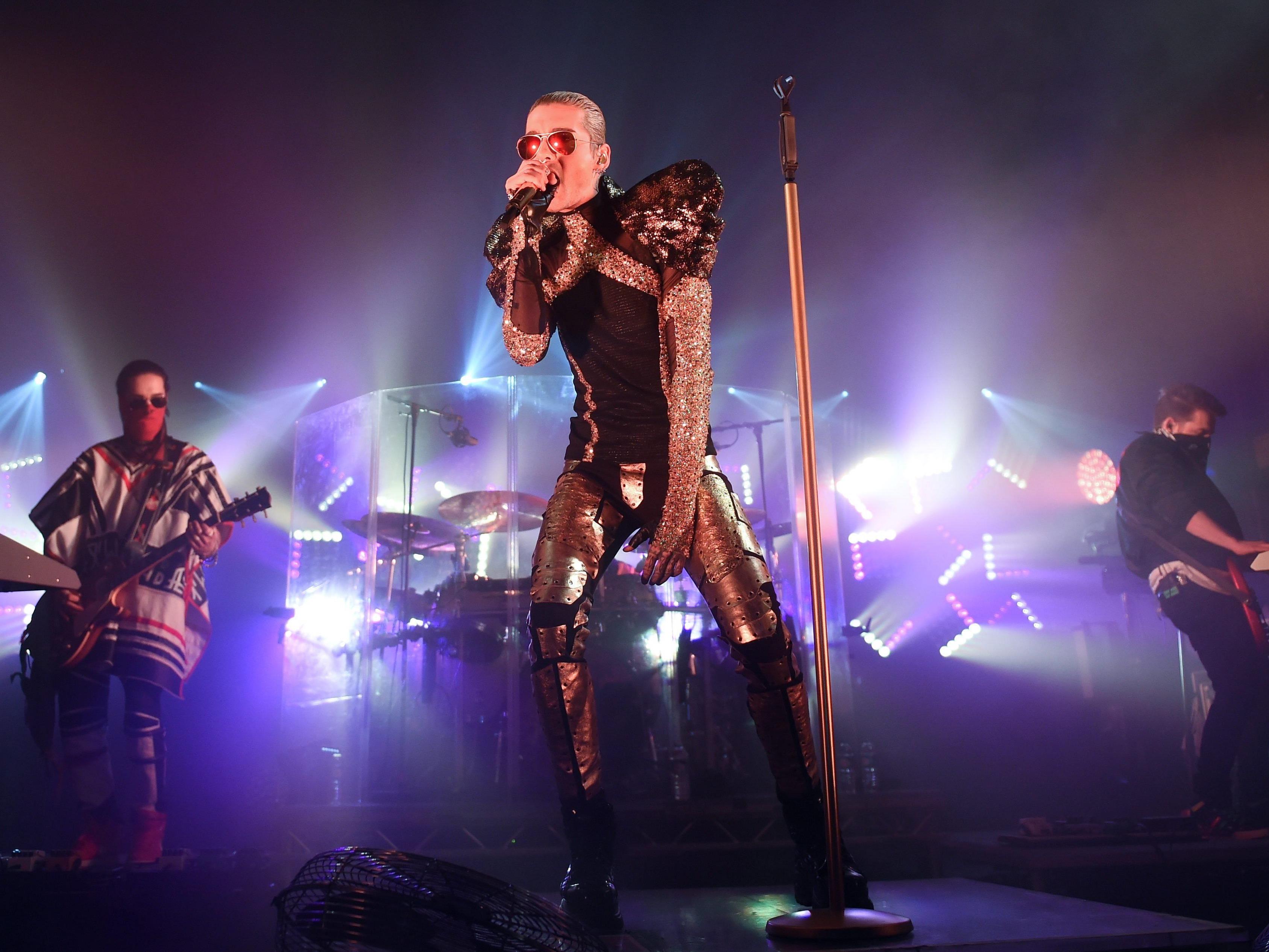 Tokio Hotel während des Konzerts im Rahmen ihrer "Feel It All - World Tour 2015"