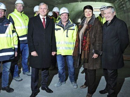U1 Verlängerung, Begehung der Baustelle. U1 Verlängerung, Begehung der Baustelle.