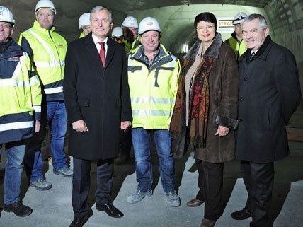 U1 Verlängerung, Begehung der Baustelle.