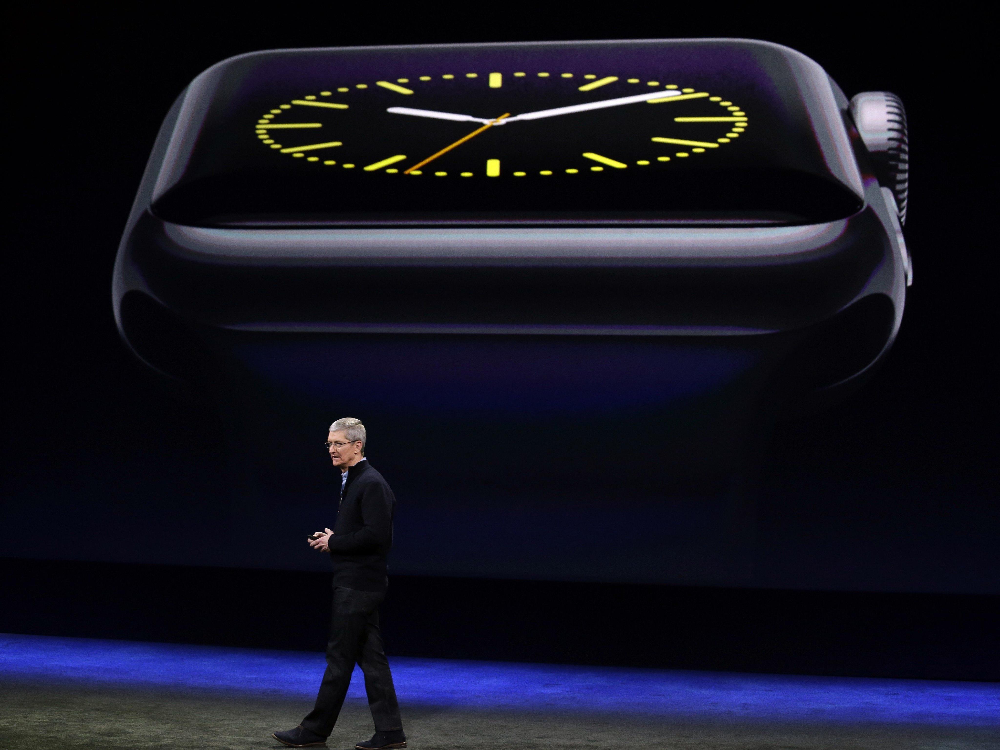 Apple-CEO Tim Cook präsentierte die Apple Watch.