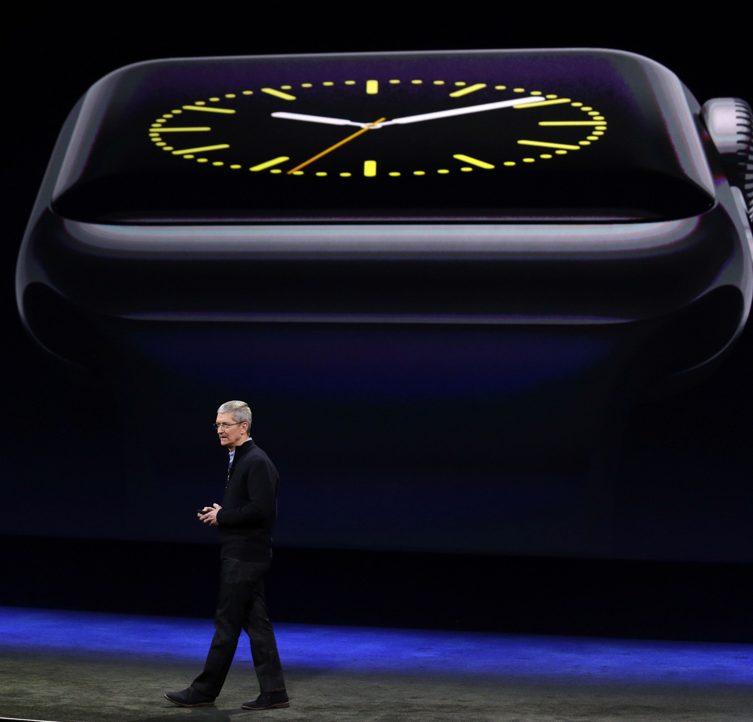 Apple-CEO Tim Cook präsentierte die Apple Watch. Apple-CEO Tim Cook präsentierte die Apple Watch.
