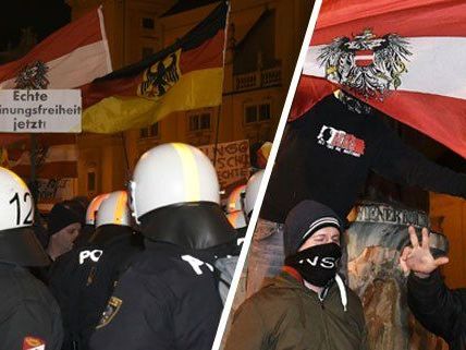 Anzeigen nach Pegida-Kundgebung in Wien Anzeigen nach Pegida-Kundgebung in Wien