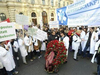 In Wien gingen die Ärzte nun auf die Straße.