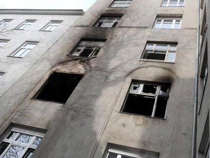 In dieser Wohnung in Wien-Mariahilf hat es gebrannt.