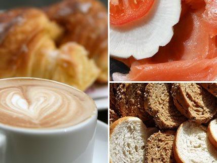 Beim Brunch in der Wäscherei gibt es ein klassisches Frühstücksbuffet. Beim Brunch in der Wäscherei gibt es ein klassisches Frühstücksbuffet.
