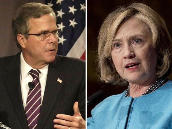 Bush gegen Clinton: Es könnte zum "Kampf der Dynastien" kommen.