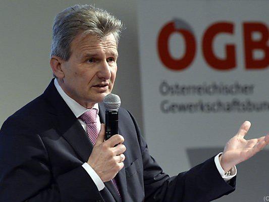 ÖGB-Präsident Erich Foglar beim Festakt "70 Jahre ÖGB"