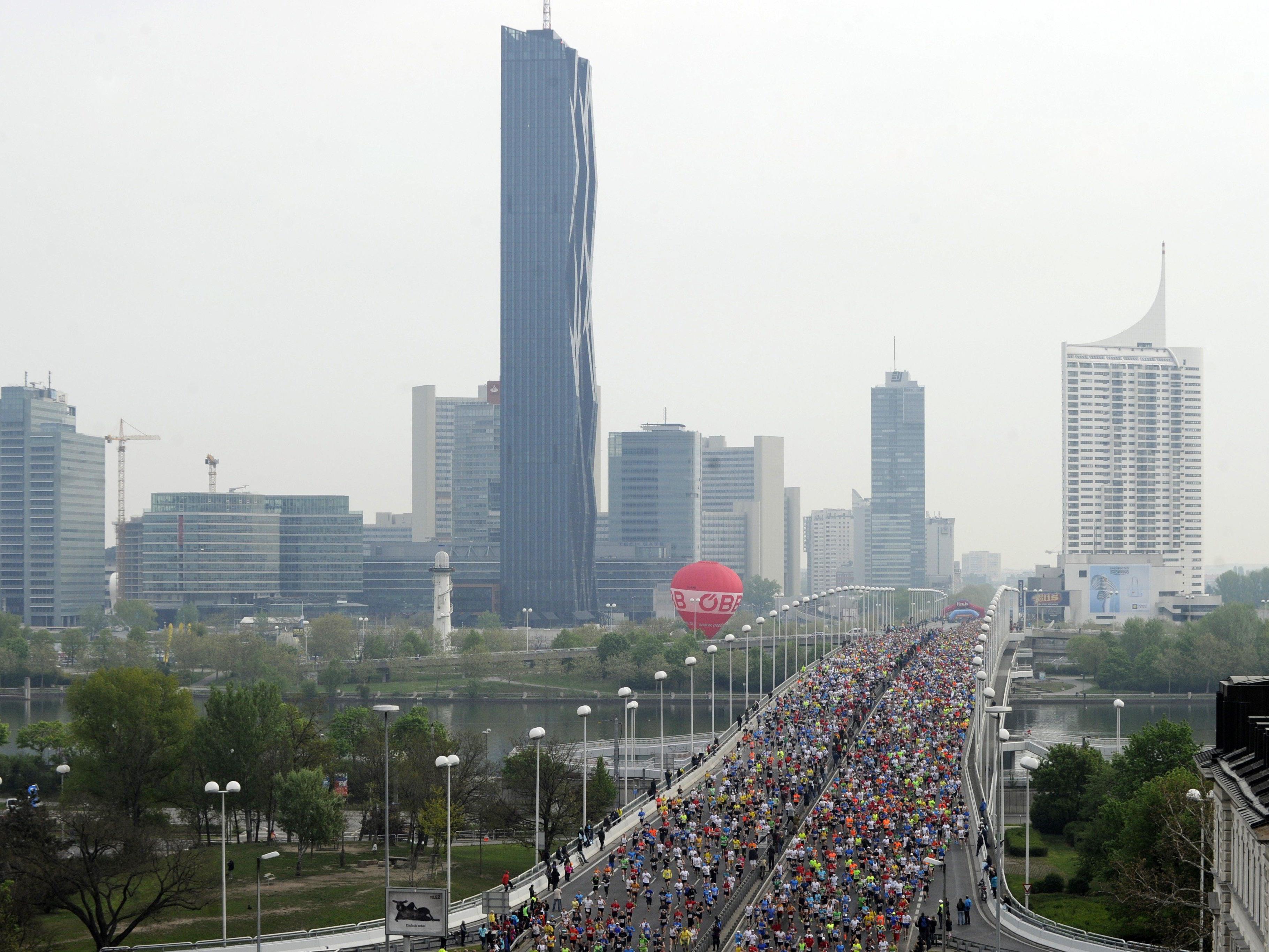 Strahlender Sonnenschein: So wird das Wetter beim Wien-Marathon 2015.