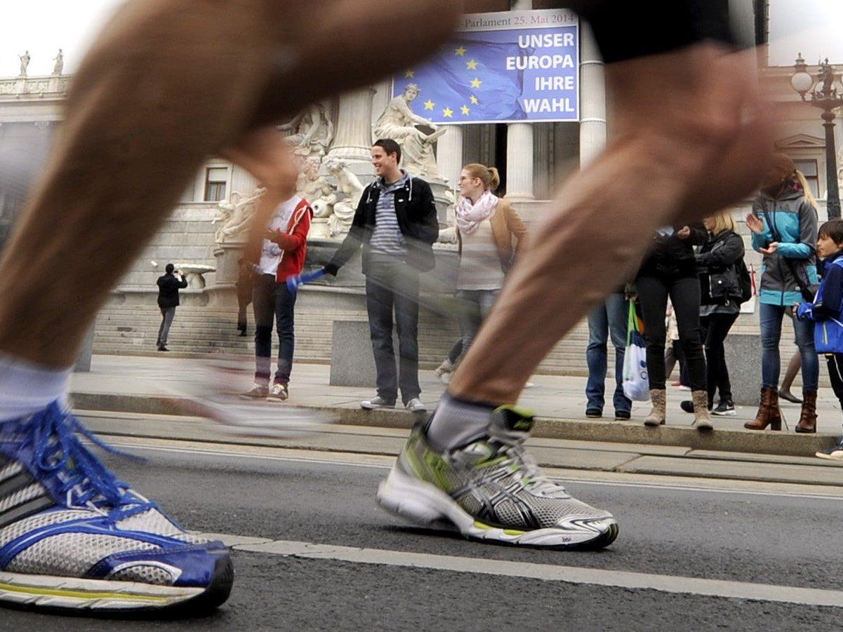 Ein neuer Teilnehmer-Rekord beim Vienna City Marathon 2015.