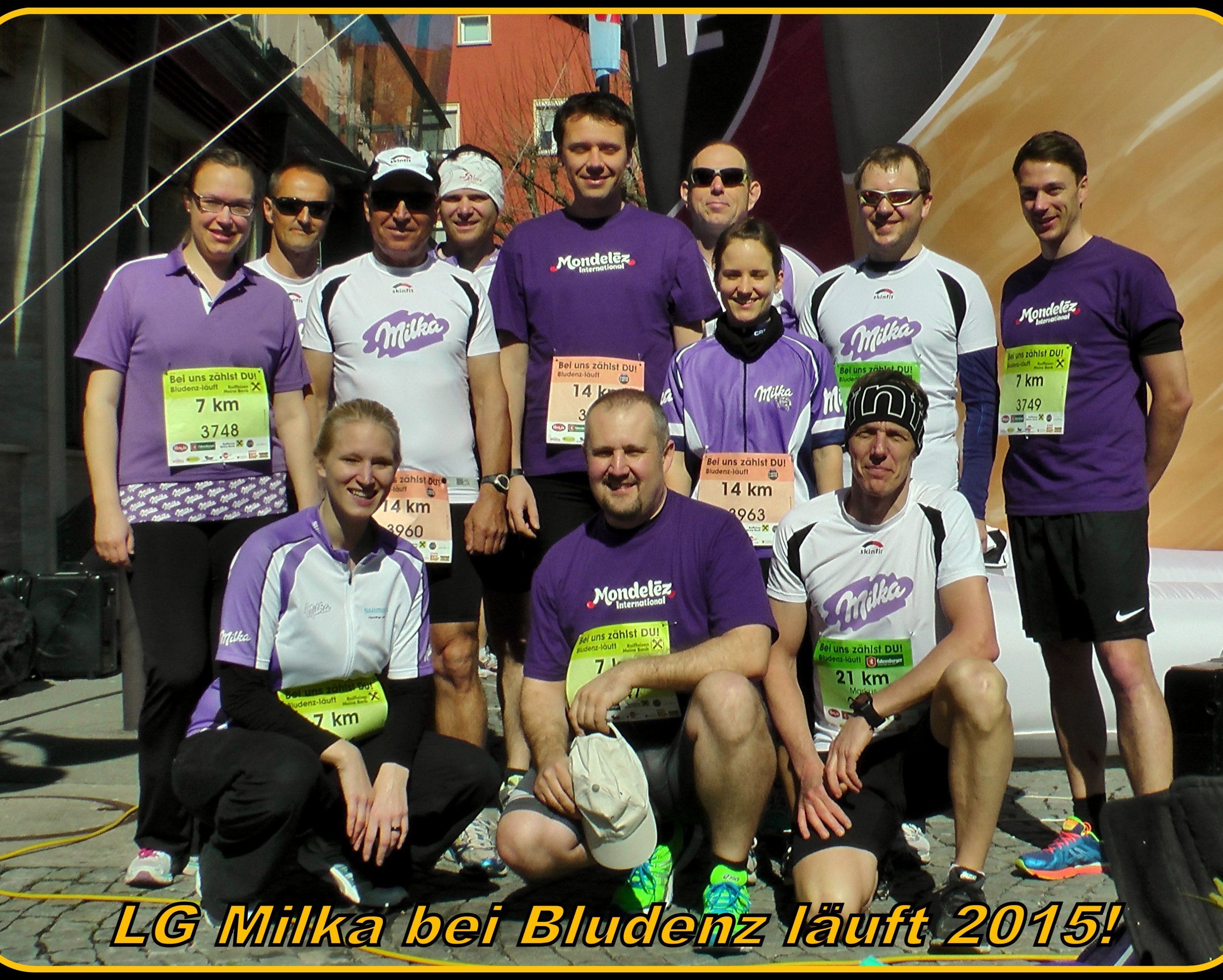 Alle Jahre wieder, die Läufer der Milka/Mondelez beim Laufevent in Bludenz. Alle Jahre wieder, die Läufer der Milka/Mondelez beim Laufevent in Bludenz.