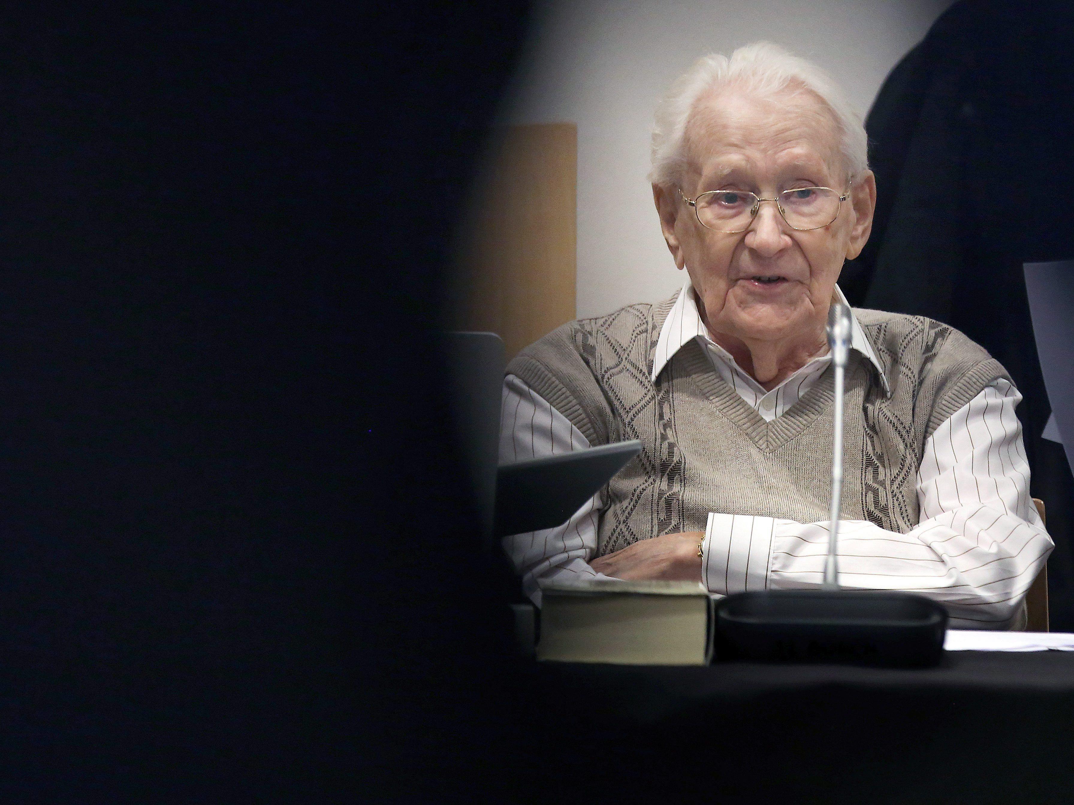 Der "Buchhalter von Auschwitz", Oskar Gröning, legte am Dienstag ein Geständnis ab.