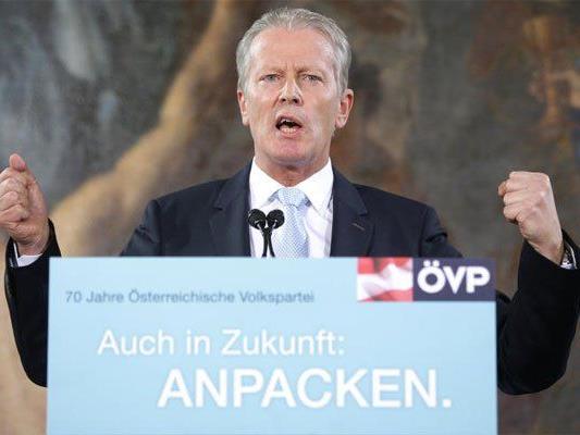 Energische Töne von ÖVP-Chef Reinhold Mitterlehner.