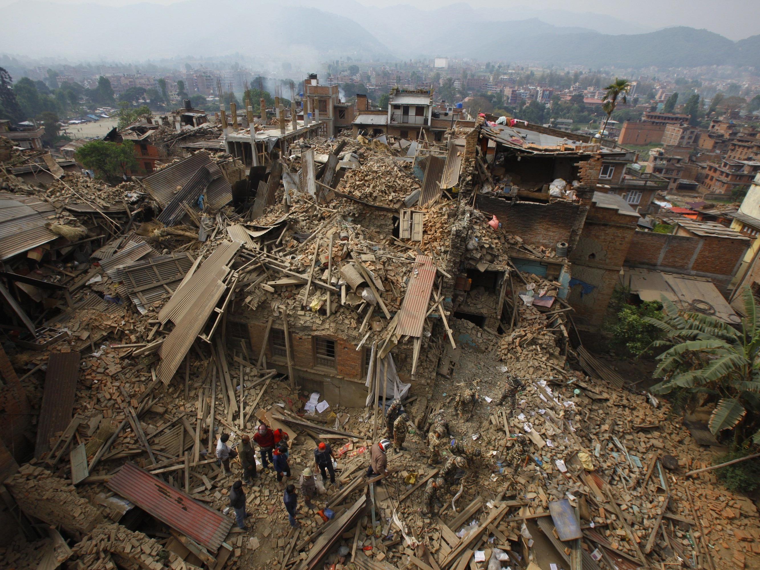 Das schwere Erdbeben in Nepal forderte mindestens 2.000 Todesopfer.