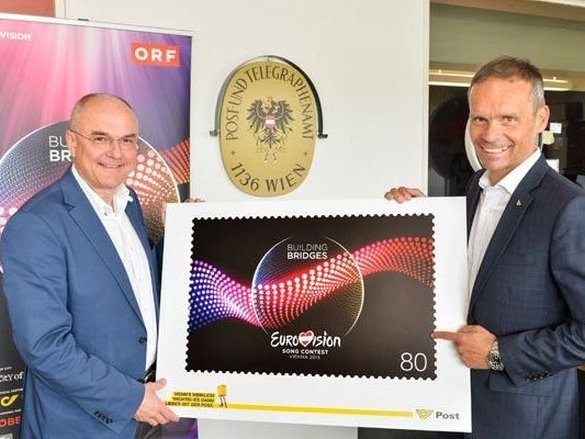 So sieht die Song Contest-Briefmarke aus. So sieht die Song Contest-Briefmarke aus.