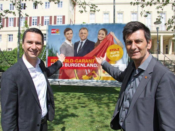 Neue Plakat-Welle der SPÖ im Burgenland.