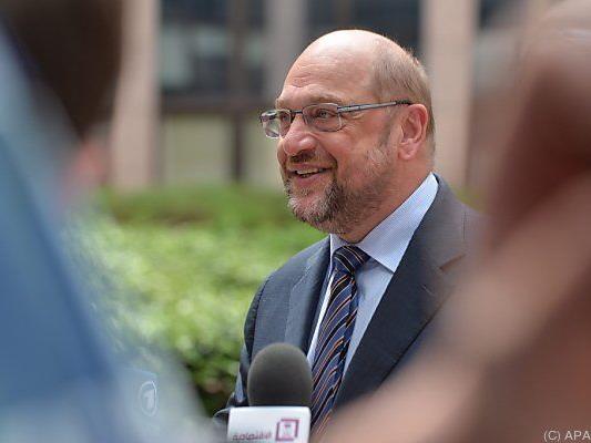 Schulz will erst nach einem Referendum diskutieren