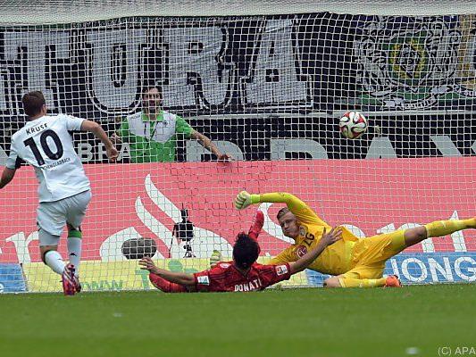 Kruse traf für Mönchengladbach zum 1:0