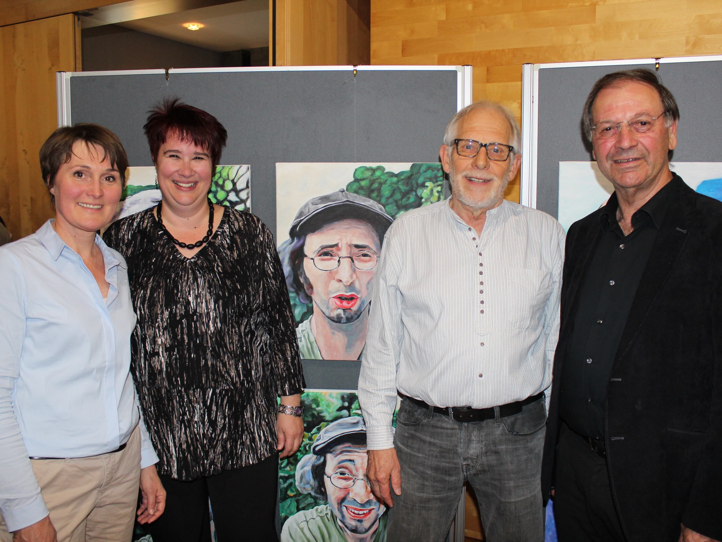 Angelika Moosbrugger, Susanne Mohr, Rainer Wolf und Albert Ruetz. Angelika Moosbrugger, Susanne Mohr, Rainer Wolf und Albert Ruetz.