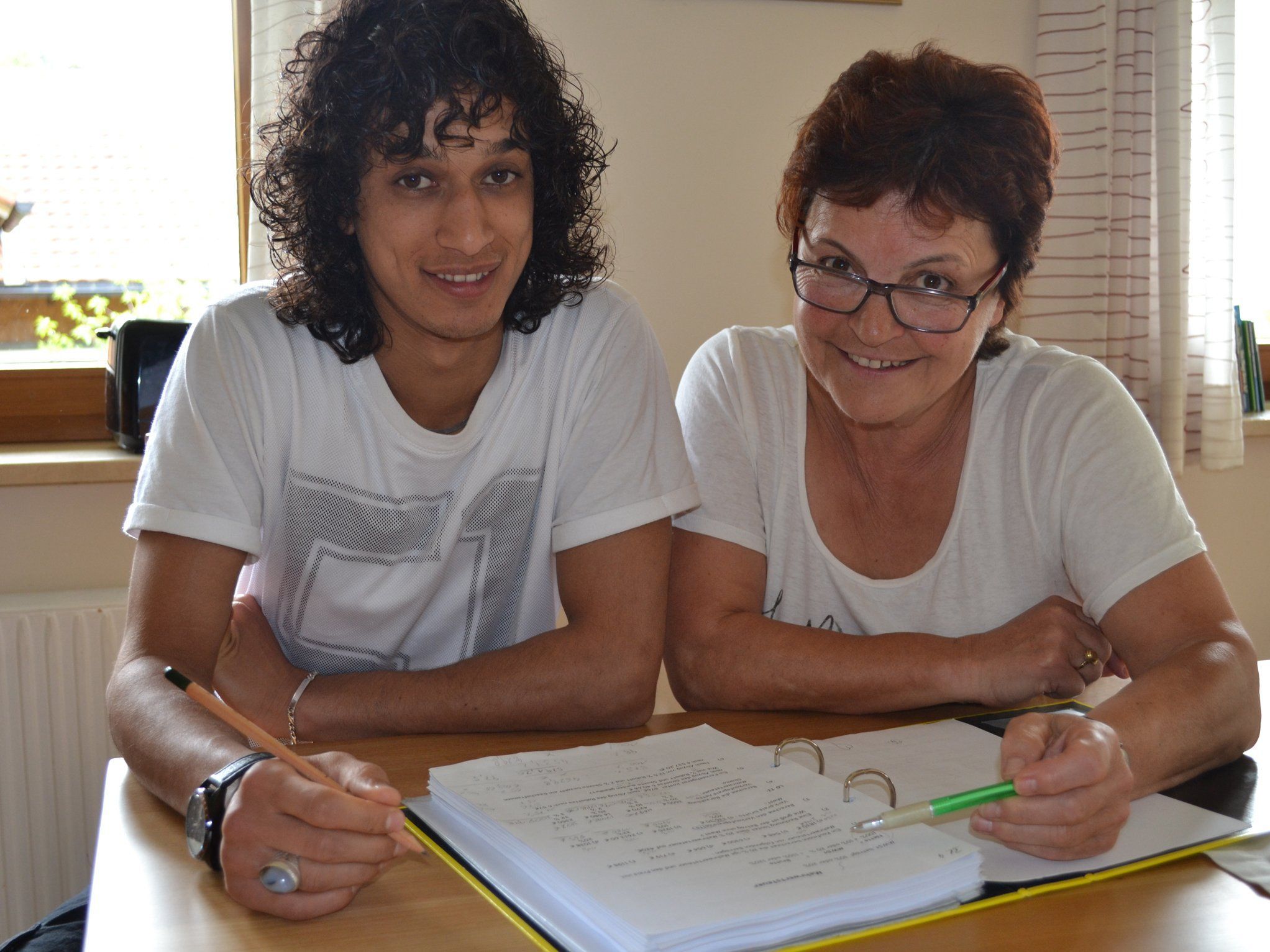 Nasrat Sediqui und Katharina Troy. Nasrat Sediqui und Katharina Troy.